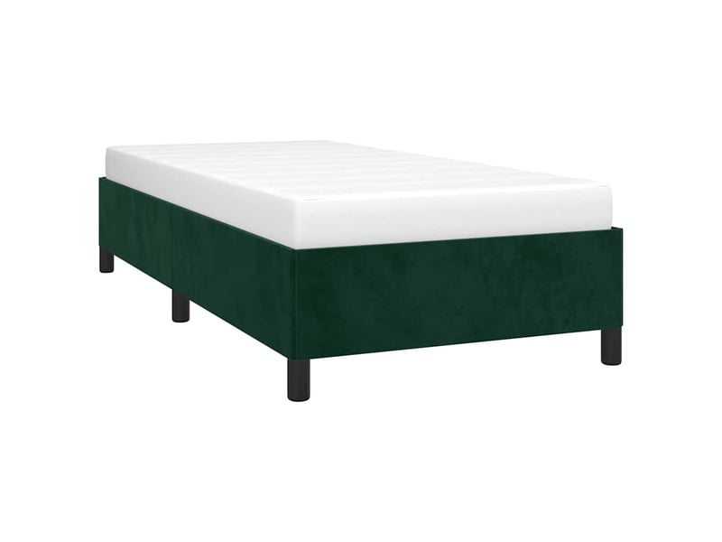  Lit simple- lit adulte -  cadre de lit sans matelas vert foncé 80x200 cm velours  - Conforama B