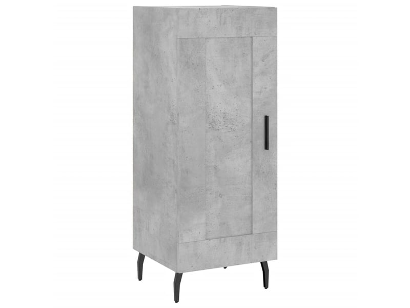  Buffet haut - bahut - meuble de rangement gris béton 34,5x34x180 cm bois d'ingénierie  - Conforama E