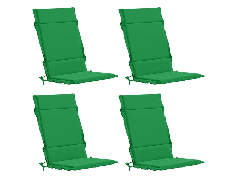  Lot de 4 coussins de chaise à dossier haut  gemert vert cf59332  - Conforama A