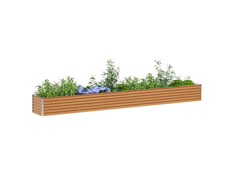 Jardinière - bac à fleurs surélevée marron clair 390 x 50 x 36 cm - Conforama C