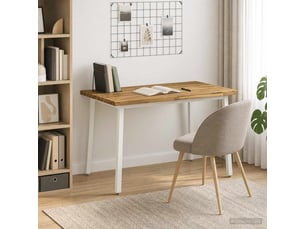 Table à manger moderne 90x55x75 cm bois d'acacia massif blanc rectangulaire shl74638