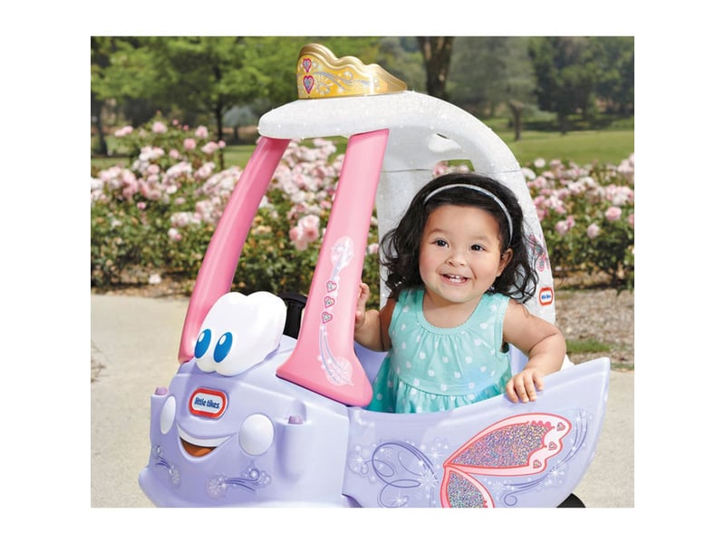  Voiture à roulettes cozy coupe fairy rose et violet 4 roues 360 avec poignée de poussée 170607-PE13 - Conforama D