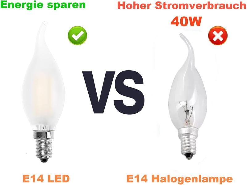  12 ampoules e14 flamme 4w 2700k 400lm bougie  - Conforama D