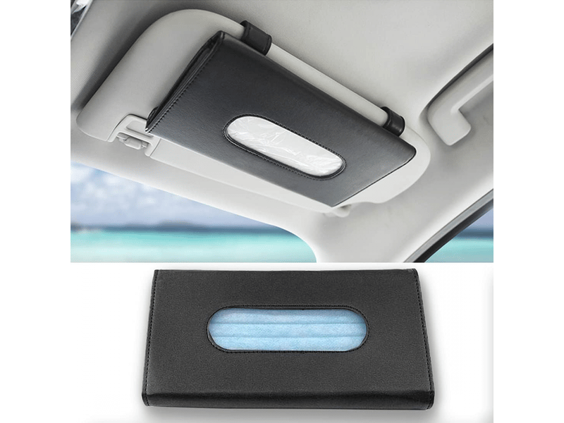  Porte-mouchoirs de voiture,pince à serviettes en papier suspendue,porte-mouchoirs pour pare-soleil en cuir pu,boîte à mouchoirs noire pour voiture,n  - Conforama A