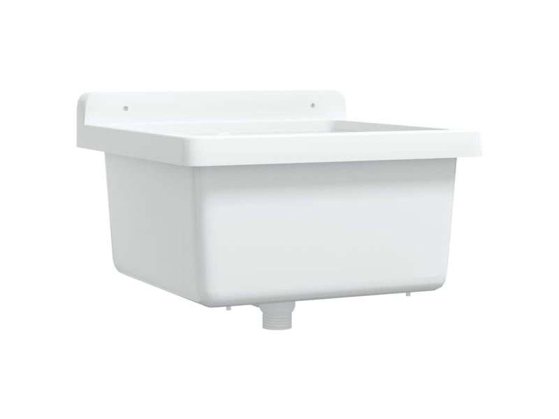  Lavabo pour montage murale blanc 40x40x24 cm résine cf65680  - Conforama A