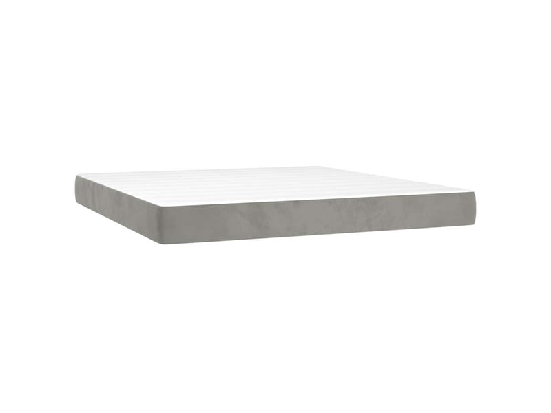  Matelas de lit à ressorts ensachés fermeté moyenne gris clair 180x200x20 cm shl706  - Conforama A