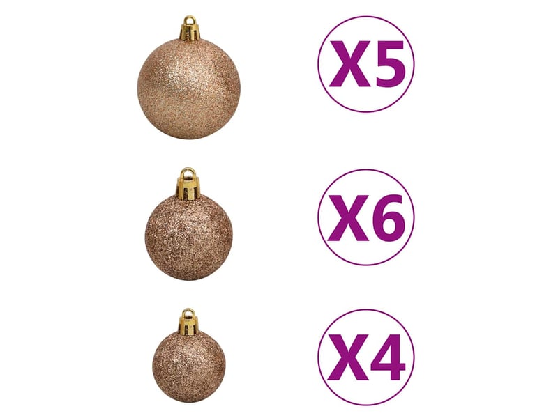  Sapin de noël - arbre de noël artificiel pré-éclairéboules pommes de pin 180cm  - Conforama E