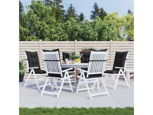 Ensemble de coussins de chaise à dossier haut 6 pc polyester cf60908