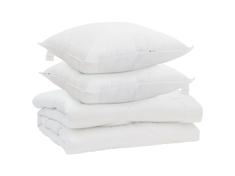  Couette avec oreiller 3 pcs - duvet blanc microfibre  - Conforama A