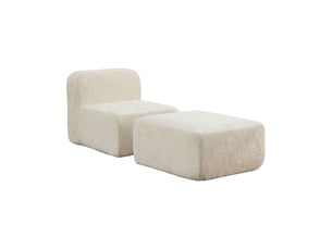 Canapé modulable, canapé de salon, beige, mousse haute résilience 30d, base antidérapante, format compressé, facile à déplacer