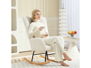 Fauteuil fixe  <strong>ROLIPO</strong> Tissu blanc