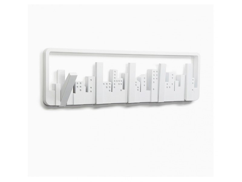  Porte-manteau mural moderne avec patères, avec 5 crochets, d'intérieur, blanc - xjd001171zls XJD001171ZLS - Conforama C