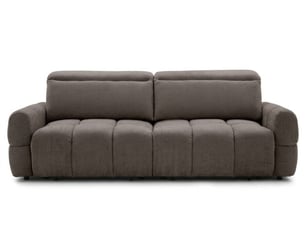Canapé droit convertible <strong>BOBOCHIC</strong> <strong>MATEO</strong> 3 places Tissu taupe