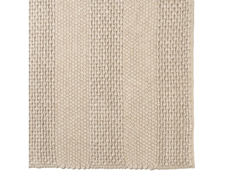  Quentin - tapis rectangulaire 300x400cm en laine tissée couleur beige  - Conforama C