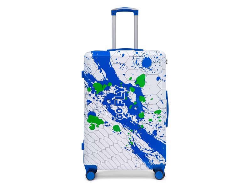  Valise rigide 28 pouces 50,5 x 29 x 76,5 cm – bleu – roulettes 360°, serrure à combinaison, coque pc  - Conforama D