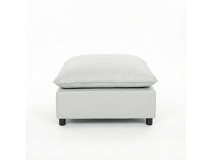 Pouf / repose pied COVREO gris