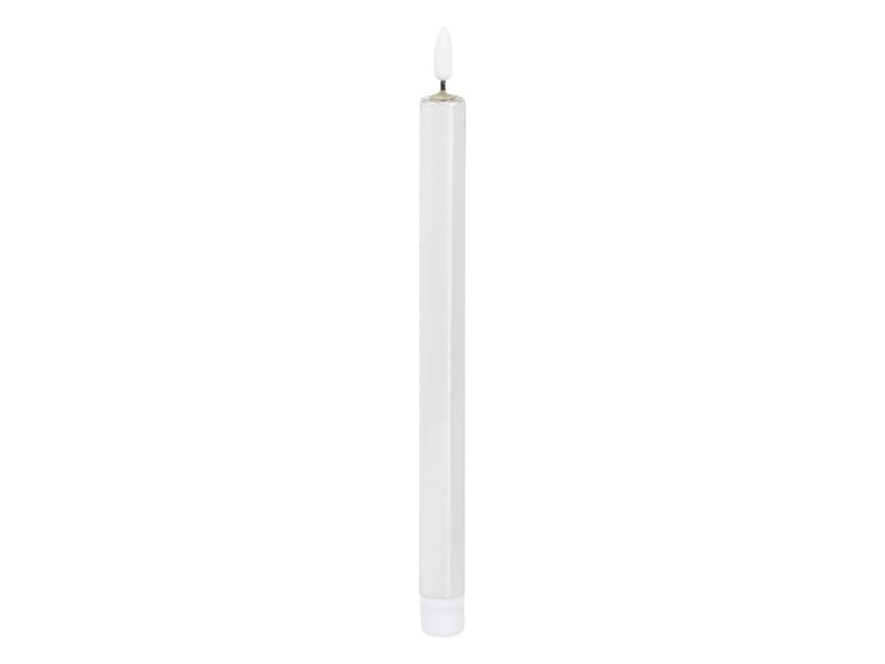 Lot de 2 bougies led bâton métal argent TILIA - Conforama B