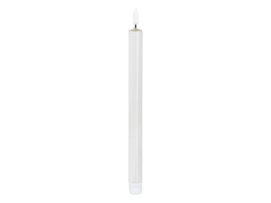 Lot de 2 bougies led bâton métal argent