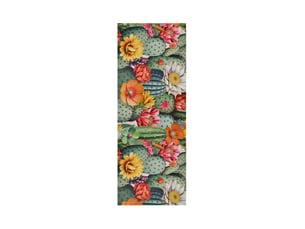 Tapis de cuisine lavable antidérapant motifs floraux multicolore, 52 x 100 cm