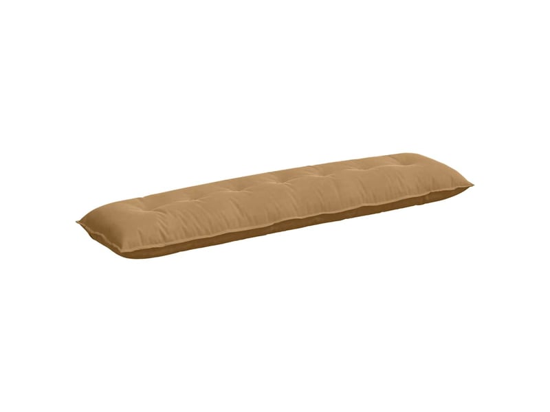 Coussin de dos, coussin de dossier marron 200 x 50 cm tissu en velours côtelé cf54805 - Conforama A