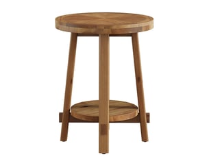 Table basse rond(e) coloris marron TRIBESIGNS 