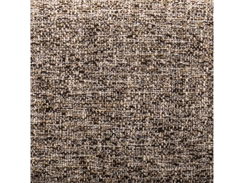  Lot de 2 chaises en bois teinte noyer foncé et tissu chiné taupe barbara  - Conforama E