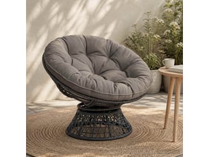 Coussin de chaise suspendue, coussin d'assise vianen 100 % polyester gris cf54278