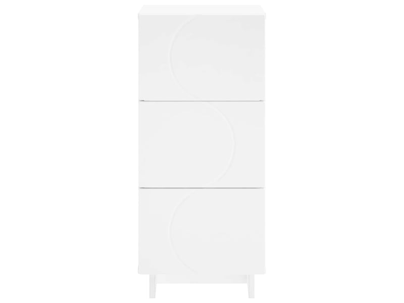 Buffet salon, buffet de rangement blanc 33,5x34,5x75 cm bois d'ingénierie shl97360 - Conforama D