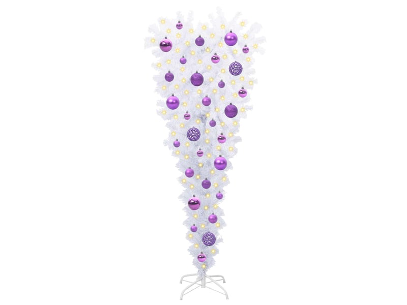  Sapin de noël, arbre de noël artificiel avec 150 led blanc 120 cm pvc et acier cf61179  - Conforama C