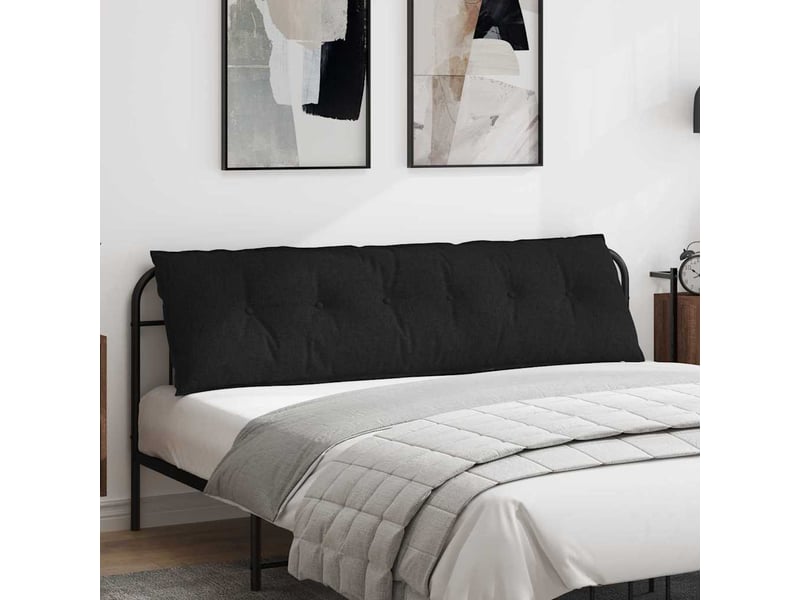 Coussin de dos, coussin de dossier noir 180 x 19 x 50 cm tissu cf54829 - Conforama B