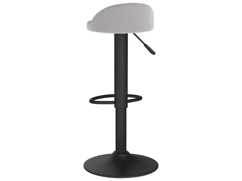  Tabouret de bar, chaise de bar gris clair velours shl33111  - Conforama E
