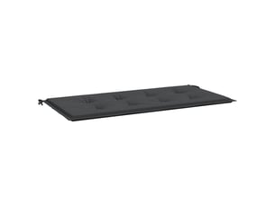 Coussin de banc de jardin, coussin d'assise noir 100x50x3 cm tissu oxford cf52770