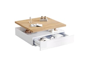 Table carré(e) coloris bicolore <strong>ATELIER CONFORTIEL</strong> <strong></strong> - 70 cmx70 cm