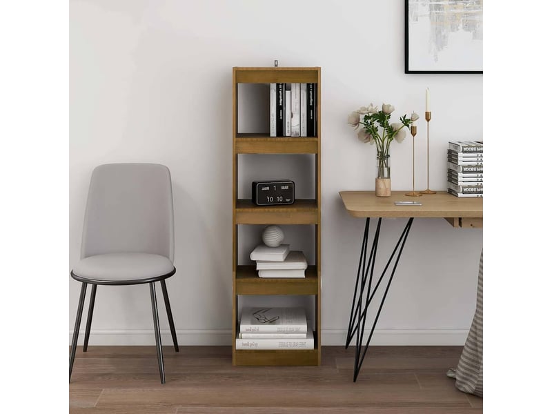  Bibliothèque, séparateur de pièce marron miel 40x30x135,5 cm pin  - Conforama C