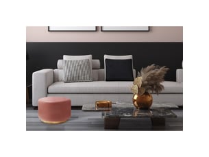 Table d'appoint art déco 275 en métal rose baie