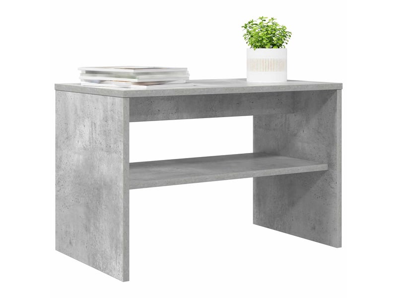 Meuble tv - banc tv - meuble de rangement 60 x 35 x 40 cm gris béton bois d'ingénierie  - Conforama C
