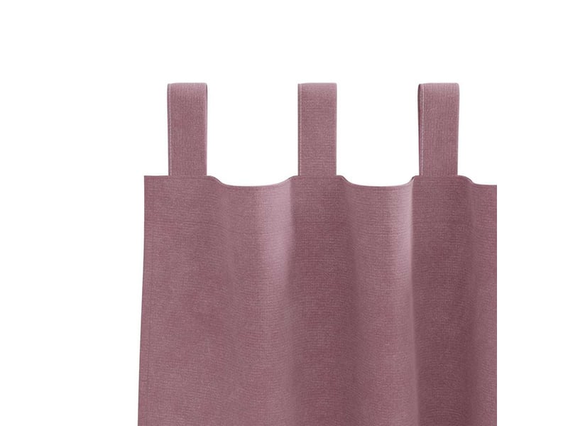  Lot de 2 rideaux, rideaux de fenêtre rose foncé 140 x 225 cm velours cf44112  - Conforama E