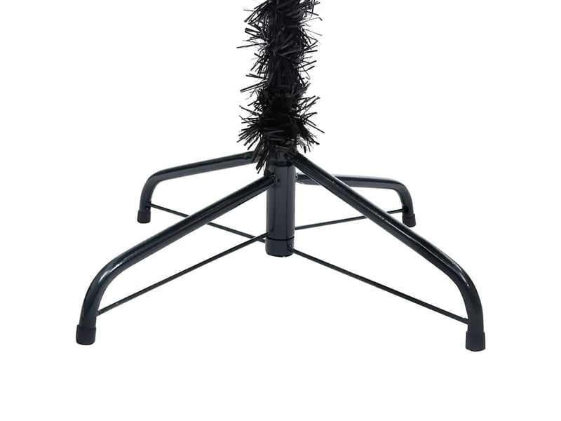 Sapin de noël, arbre de noël artificiel pré-éclairé et boules noir 240 cm pvc cf61667  - Conforama D