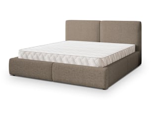 Lit coffre 180x200 cm MASSENO coloris marron