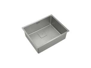 Evier cuisine 1 cuve inox 1810 brosse mate 540x500 installation 3 options silentsmart