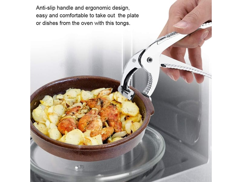 Pince à four, anti-brûlure bol clip,pince en acier inoxydable,anti-chaud anti-dérapant bol clip,clips anti-brûlure en acier inoxydabl ERFDS-GXD00906-GXD - Conforama D