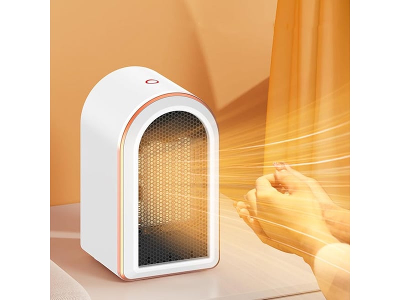 Chauffage électrique portable, élément chauffant en céramique ptc à économie d'énergie, chauffage silencieux, 1200 watts, blanc - ysk0005443ly YSK0005443LY - Conforama B