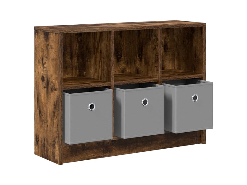  Buffet - bahut - meuble de rangement chêne fumé 73,5 x 22,5 x 53,5 cm  - Conforama E