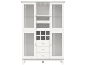 Buffet 1 porte(s) 3 tiroir(s) AVELIO coloris blanc