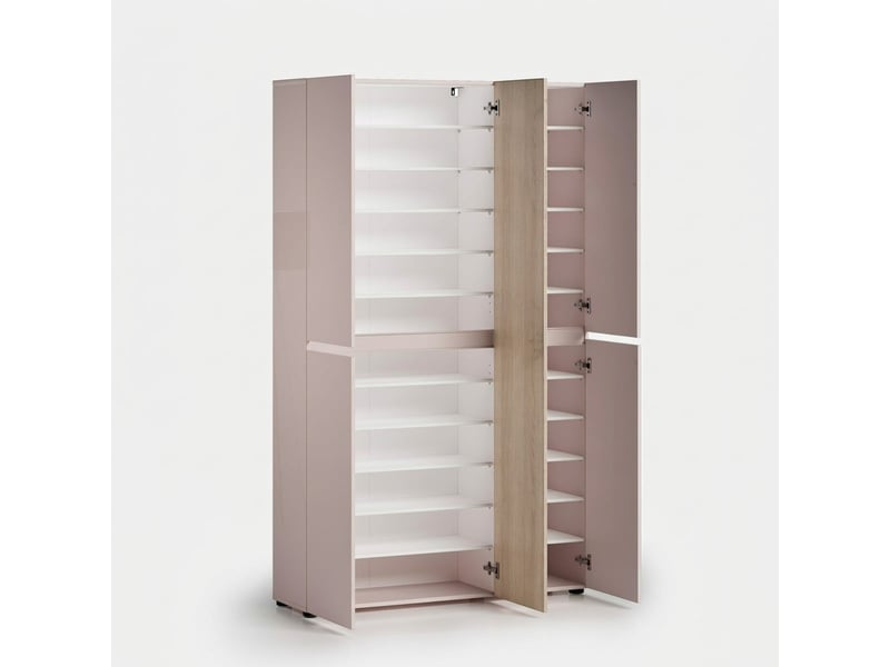  Armoire à chaussures gain de place 5 portes xl lady - beige  - Conforama C