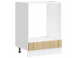 Armoire de cuisine, armoire de four lucca chêne sonoma bois d'ingénierie