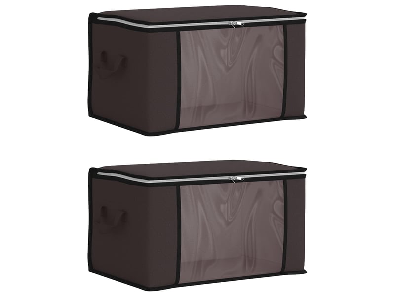  Boîte de rangement avec fenêtre latérale transparente 2 pcs shl11252  - Conforama A