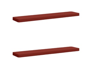Lot de 2 coussins de banc, coussins d'assise vught 100 % polyester rouge cf58531