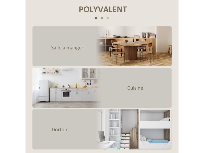 Table pliable de cuisine salle à manger 2 abattants - table ovale extensible - en bois chêne - Conforama R