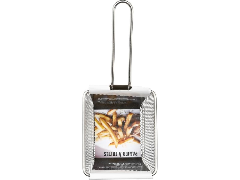 Panier à frites rectangulaire frito 20cm gris  - Conforama C